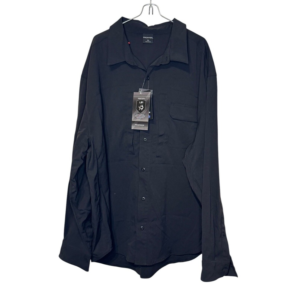 Propper‎ Men Uniform Shirt Perform LS1 STL Sheep Dog Long Sleeve Black 2XL NWT
